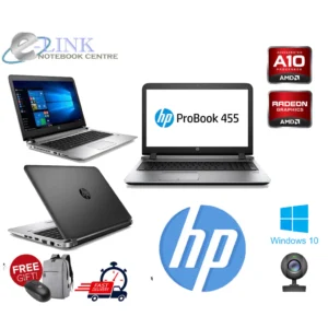 HP PROBOOK 455 G3 AMD A10-8700P / AMD Radeon R6 GRAPHIC / 8-16GB RAM DDR3 / 128GB -512GB SSD